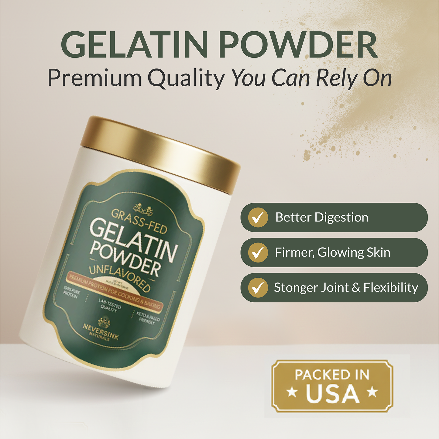 Grass Fed Gelatin Powder