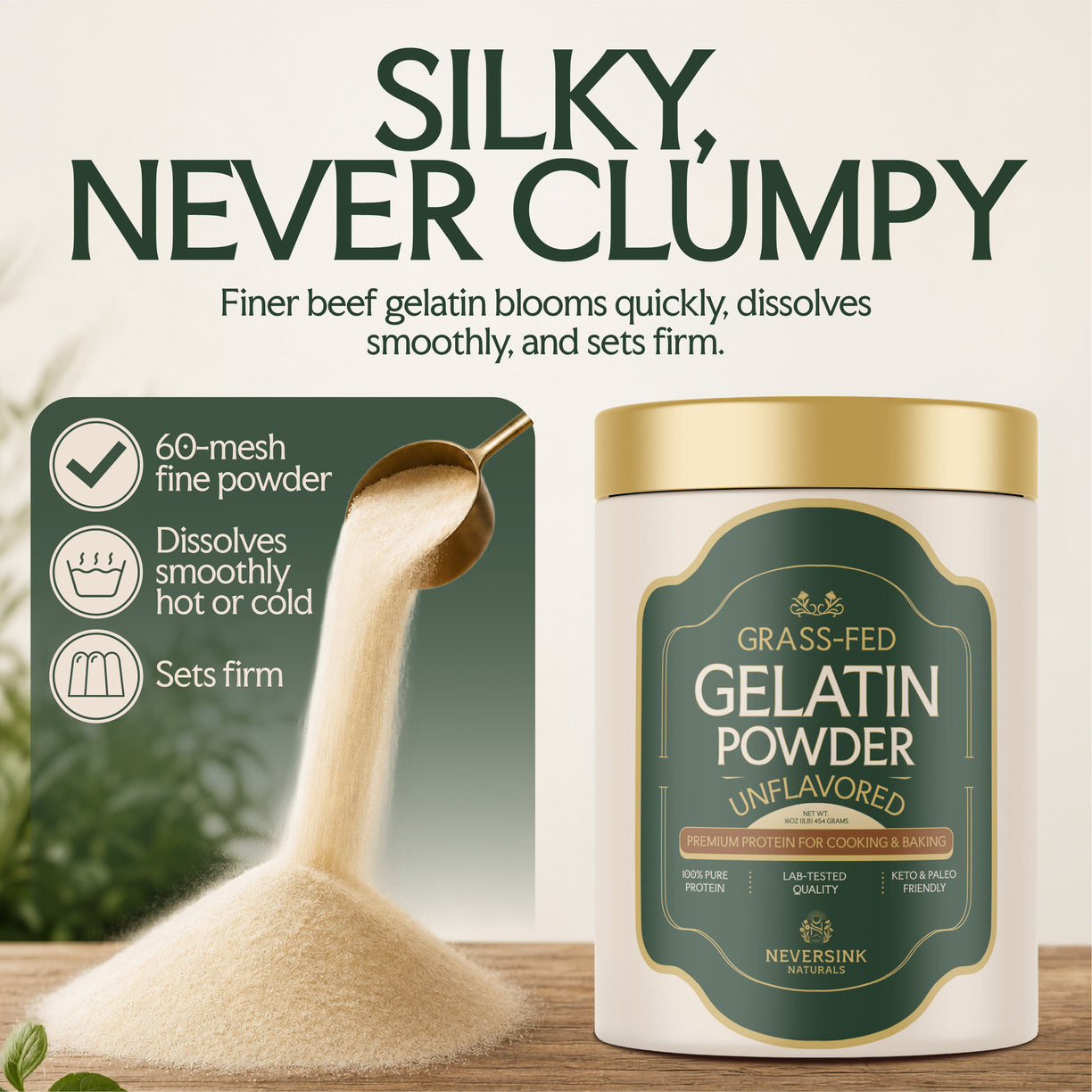 Grass Fed Gelatin Powder