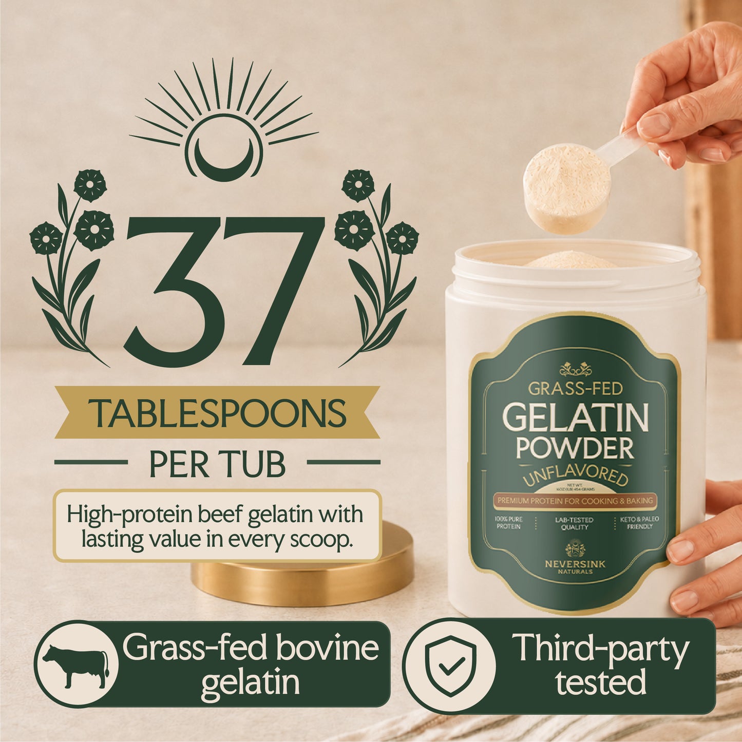 Grass Fed Gelatin Powder
