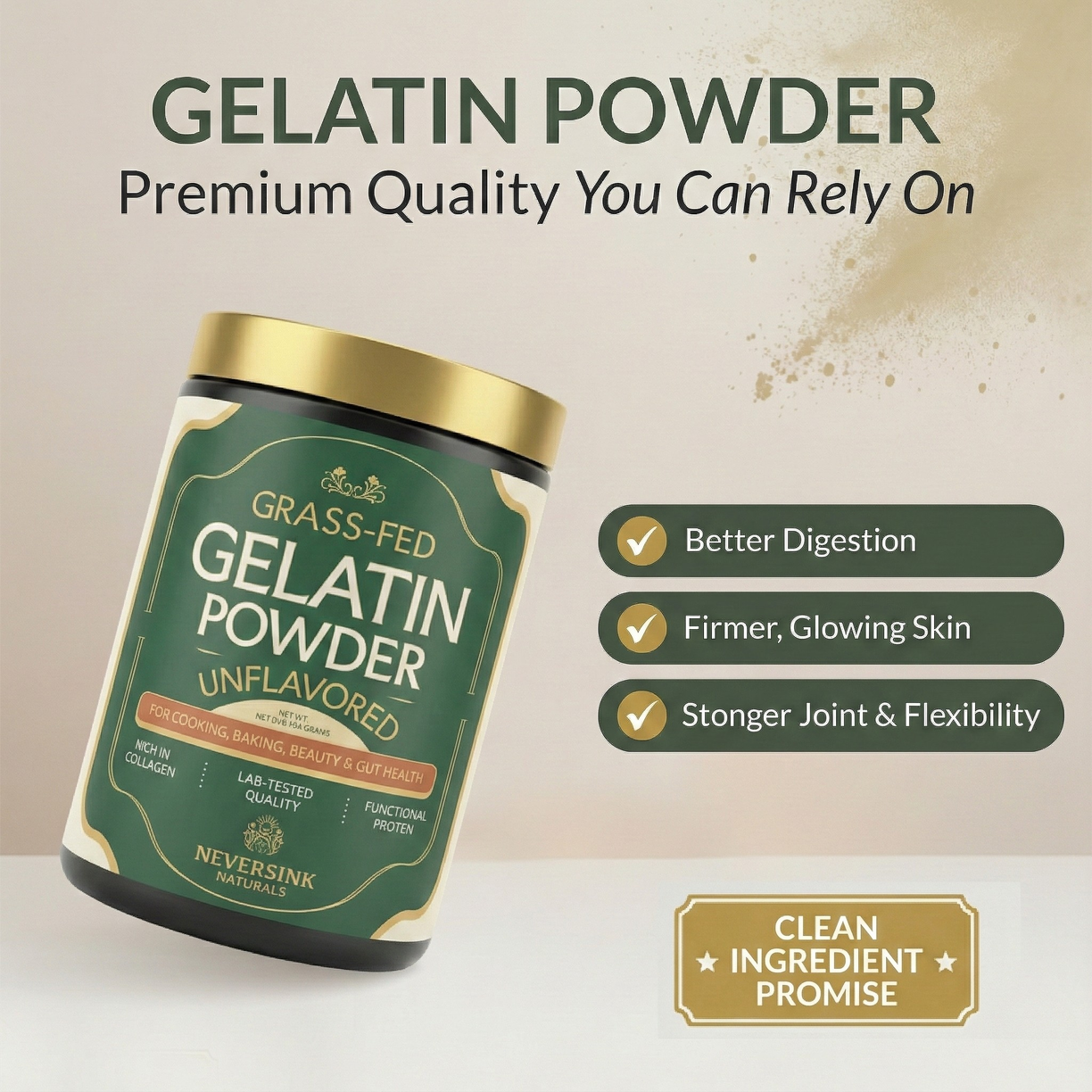 Grass Fed Gelatin Powder